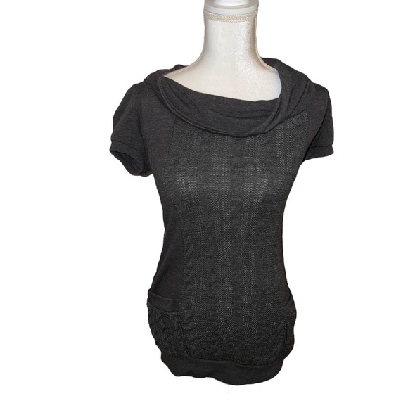 POETRY Clothing pretty short sleeved cable tunic - Picture 1 of 5